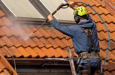 Démoussage et hydrofuge de toiture à Messery